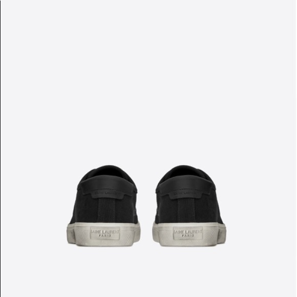 Saint Laurent Malibu Sneakers in Canvas and Leather - Picture 3 of 11
